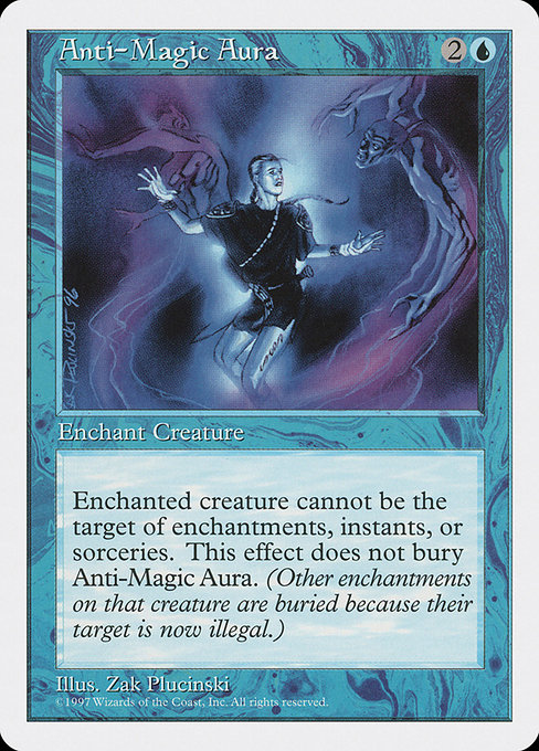 Magic the Gathering Card - Anti-Magic Aura - MTG Circle