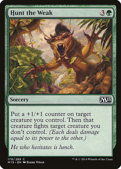 Magic the Gathering Card - Hunt the Weak - MTG Circle