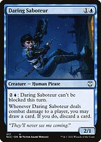 Magic the Gathering Card - Daring Saboteur - MTG Circle
