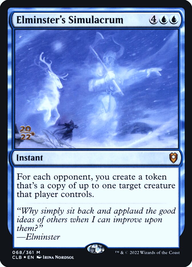 Magic the Gathering Card - Elminster's Simulacrum - MTG Circle