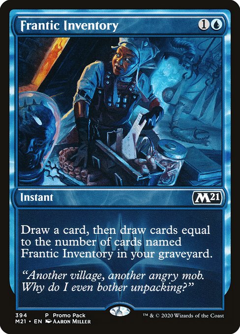 Magic the Gathering Card - Frantic Inventory - MTG Circle