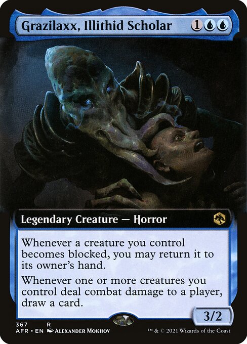 Magic the Gathering Card - Grazilaxx, Illithid Scholar - MTG Circle