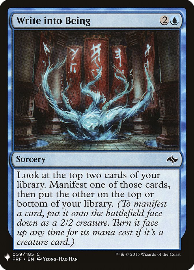 Magic the Gathering Card - Write into Being - MTG Circle