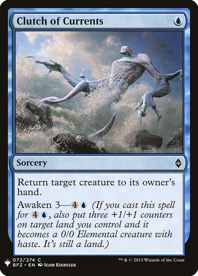 Magic the Gathering Card - Clutch of Currents - MTG Circle