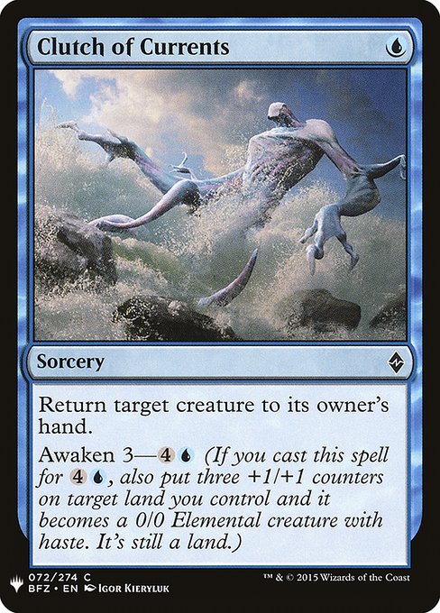 Magic the Gathering Card - Clutch of Currents - MTG Circle