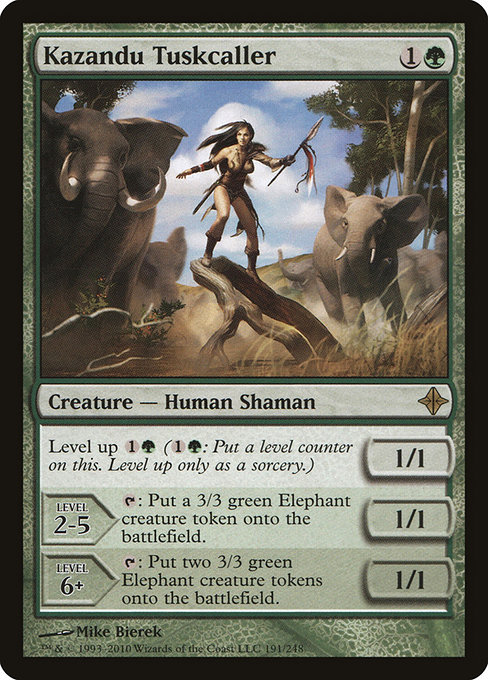 Magic the Gathering Card - Kazandu Tuskcaller - MTG Circle