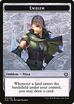 Magic the Gathering Card - Nissa, Vital Force Emblem - MTG Circle