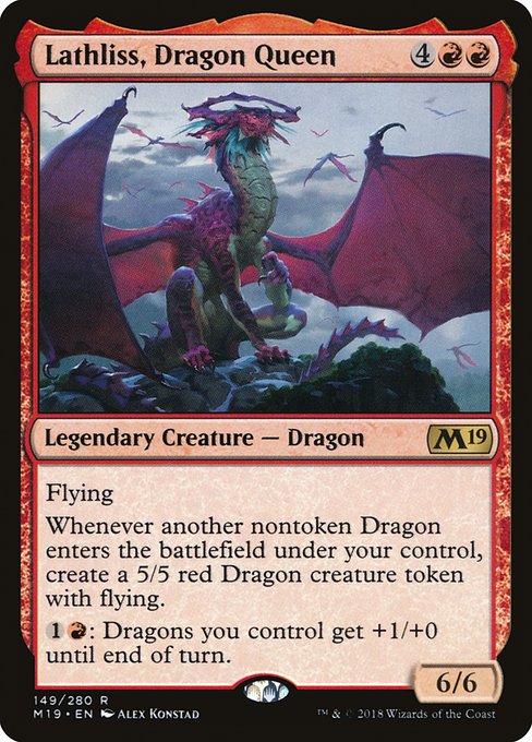 Magic the Gathering Card - Lathliss, Dragon Queen - MTG Circle