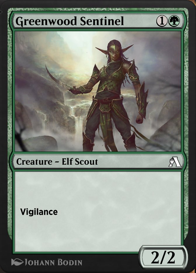 Magic the Gathering Card - Greenwood Sentinel - MTG Circle