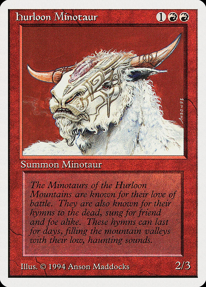 Magic the Gathering Card - Hurloon Minotaur - MTG Circle