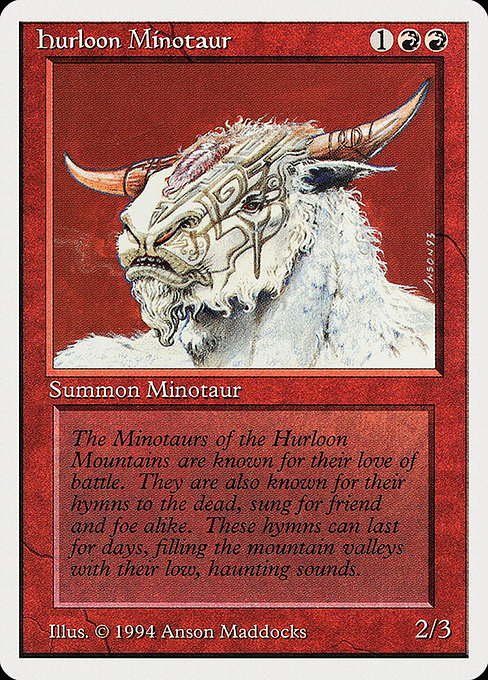 Magic the Gathering Card - Hurloon Minotaur - MTG Circle