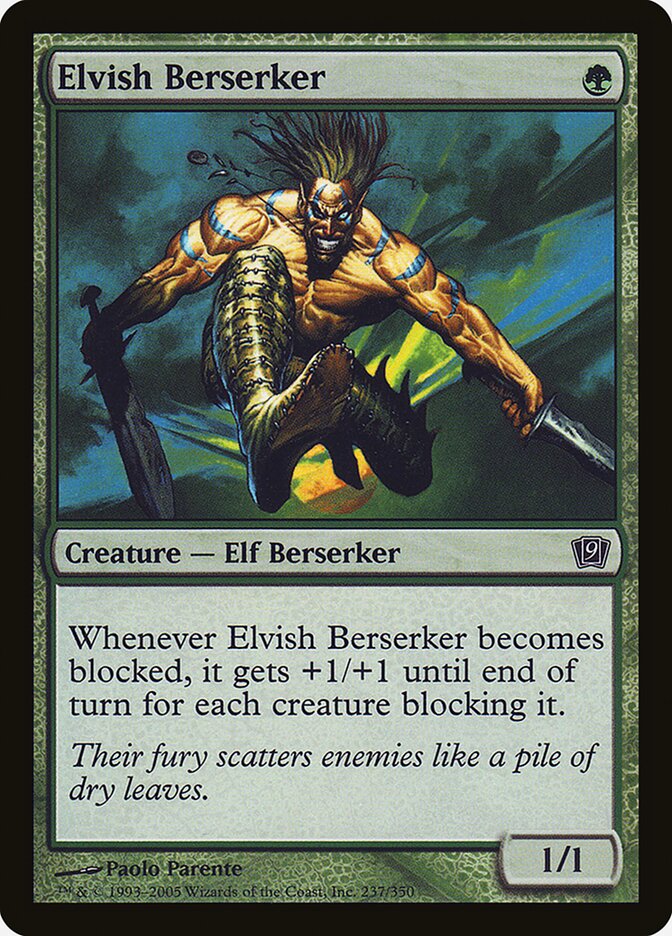 Magic the Gathering Card - Elvish Berserker - MTG Circle