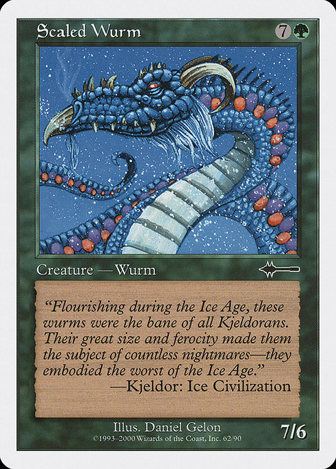 Magic the Gathering Card - Scaled Wurm - MTG Circle