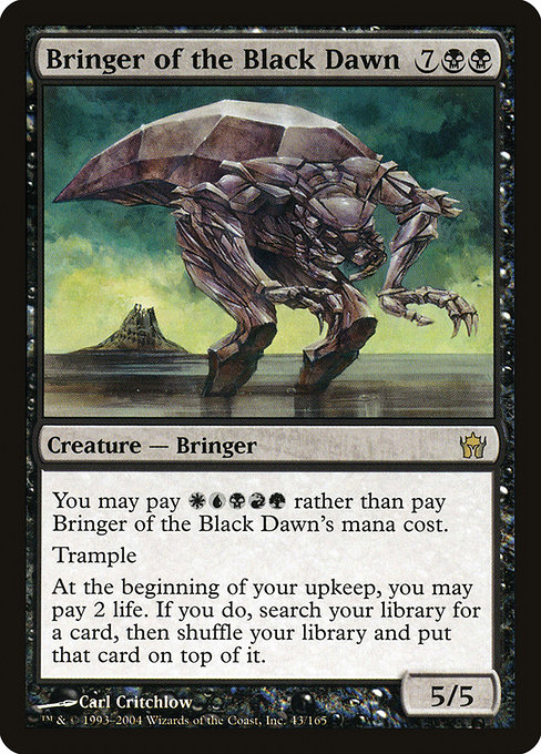 Magic the Gathering Card - Bringer of the Black Dawn - MTG Circle
