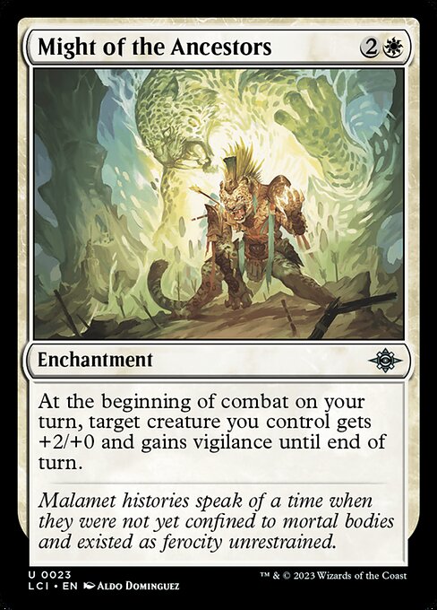 Magic the Gathering Card - Might of the Ancestors - MTG Circle