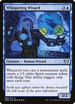 Magic the Gathering Card - Whispering Wizard - MTG Circle