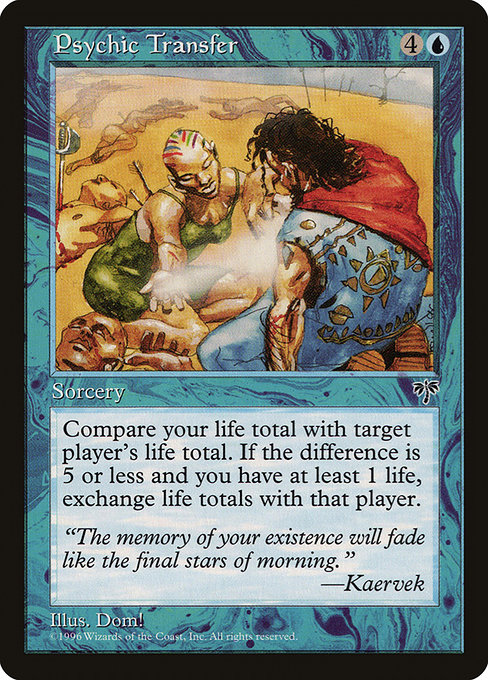 Magic the Gathering Card - Psychic Transfer - MTG Circle
