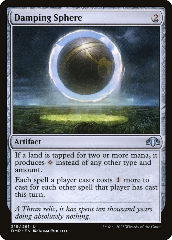 Magic the Gathering Card - Damping Sphere - MTG Circle