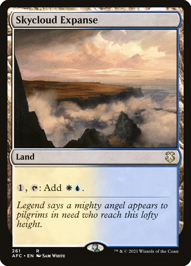 Magic the Gathering Card - Skycloud Expanse - MTG Circle