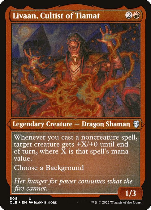 Magic the Gathering Card - Livaan, Cultist of Tiamat - MTG Circle