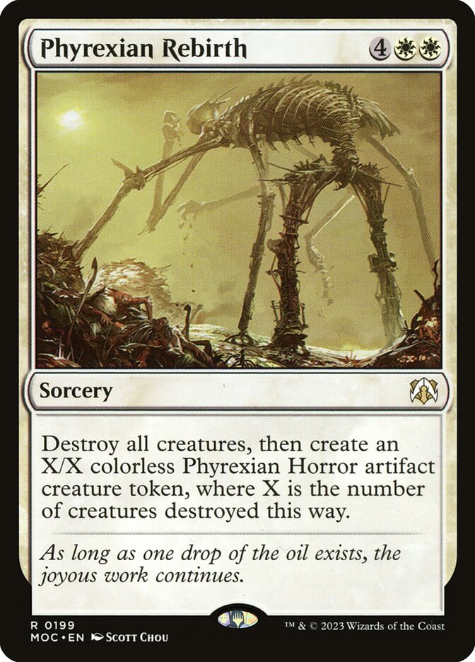 Magic the Gathering Card - Phyrexian Rebirth - MTG Circle