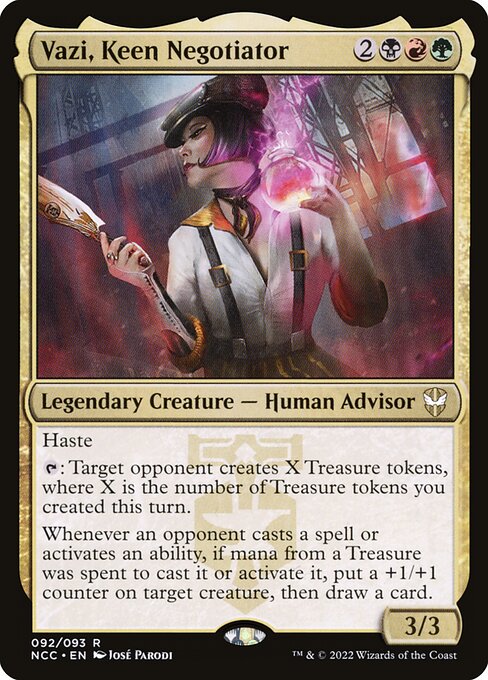 Magic the Gathering Card - Vazi, Keen Negotiator - MTG Circle