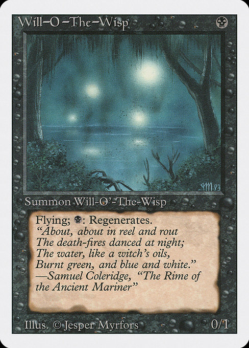Magic the Gathering Card - Will-o'-the-Wisp - MTG Circle