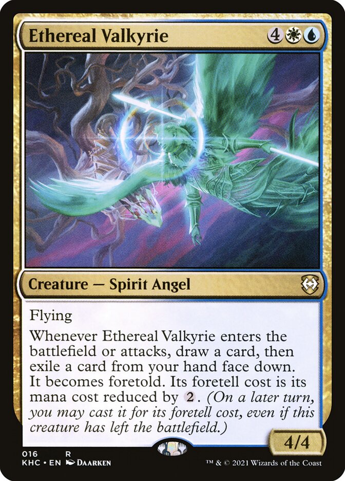 Magic the Gathering Card - Ethereal Valkyrie - MTG Circle