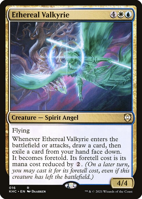Magic the Gathering Card - Ethereal Valkyrie - MTG Circle
