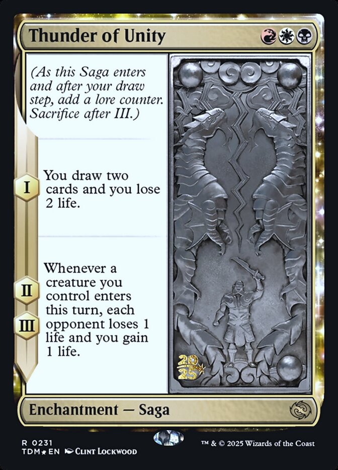 Magic the Gathering Card - Thunder of Unity - MTG Circle
