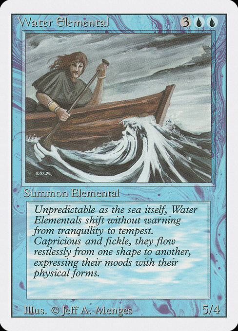 Magic the Gathering Card - Water Elemental - MTG Circle