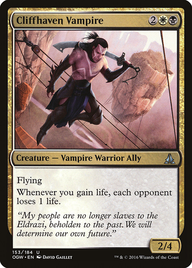 Magic the Gathering Card - Cliffhaven Vampire - MTG Circle