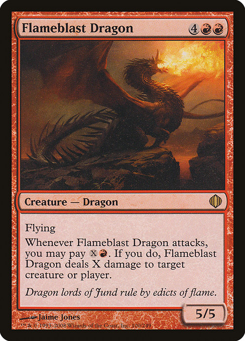Magic the Gathering Card - Flameblast Dragon - MTG Circle