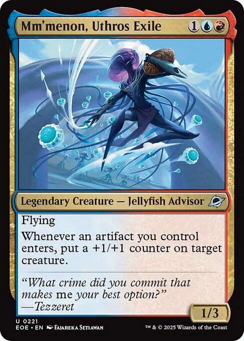 Magic the Gathering Card - Mm'menon, Uthros Exile - MTG Circle