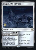 Magic the Gathering Card - Ishgard, the Holy See // Faith & Grief - MTG Circle