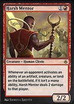 Magic the Gathering Card - Harsh Mentor - MTG Circle