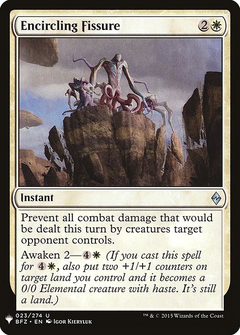 Magic the Gathering Card - Encircling Fissure - MTG Circle