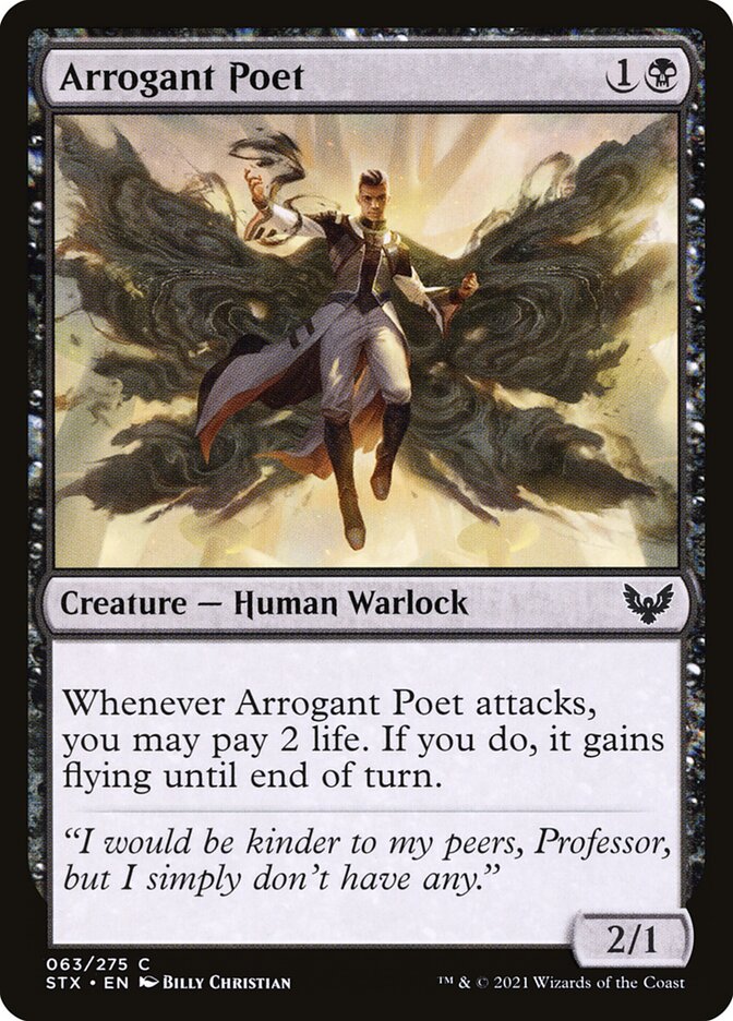 Magic the Gathering Card - Arrogant Poet - MTG Circle