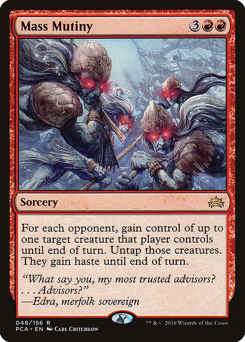 Magic the Gathering Card - Mass Mutiny - MTG Circle