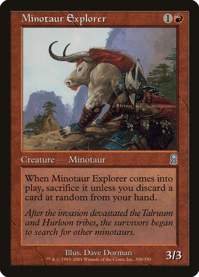 Magic the Gathering Card - Minotaur Explorer - MTG Circle
