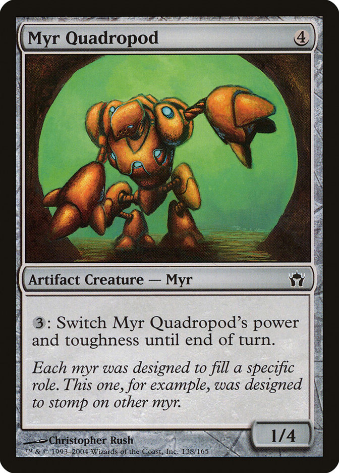 Magic the Gathering Card - Myr Quadropod - MTG Circle