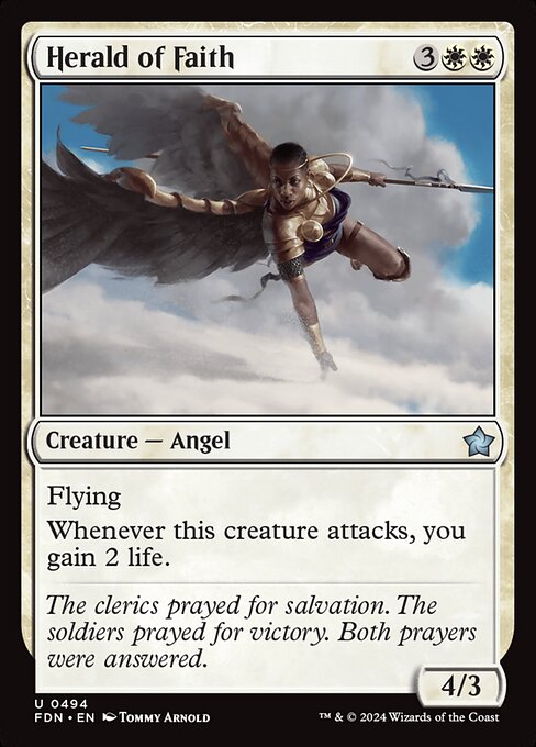 Magic the Gathering Card - Herald of Faith - MTG Circle