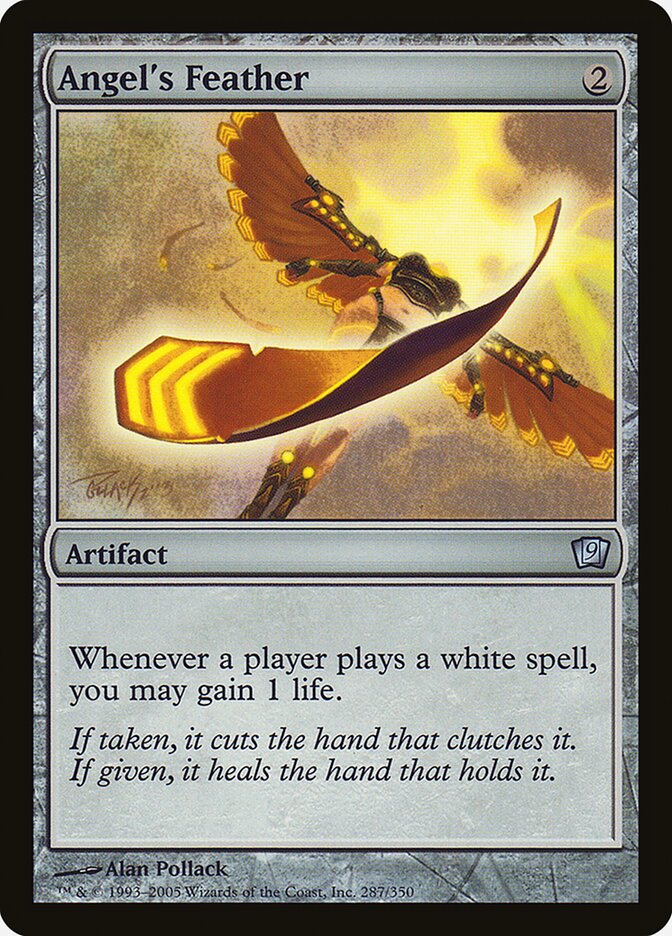 Magic the Gathering Card - Angel's Feather - MTG Circle
