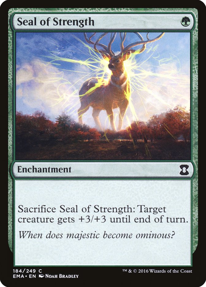 Magic the Gathering Card - Seal of Strength - MTG Circle