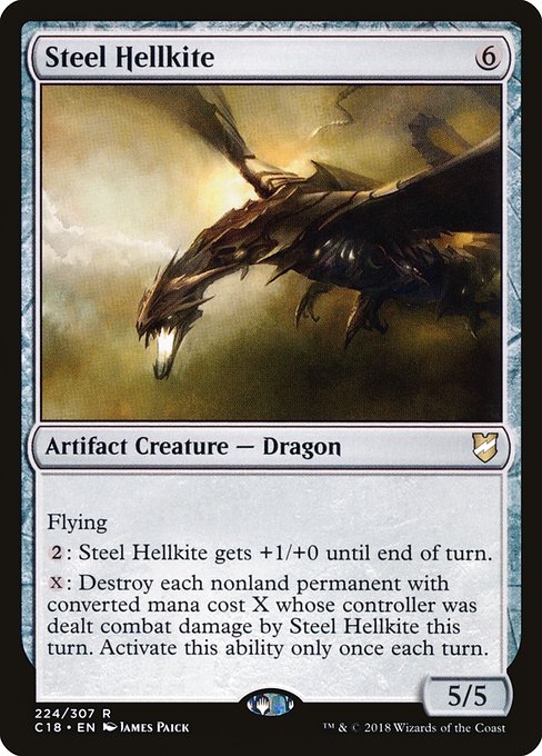 Magic the Gathering Card - Steel Hellkite - MTG Circle