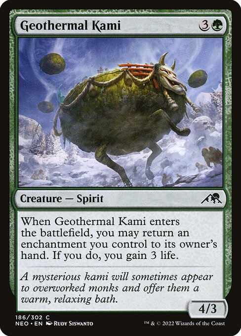 Magic the Gathering Card - Geothermal Kami - MTG Circle