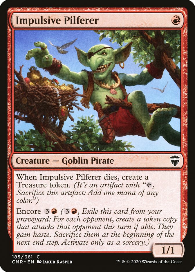 Magic the Gathering Card - Impulsive Pilferer - MTG Circle