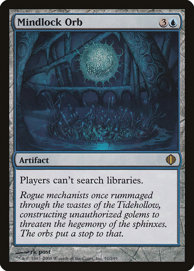 Magic the Gathering Card - Mindlock Orb - MTG Circle