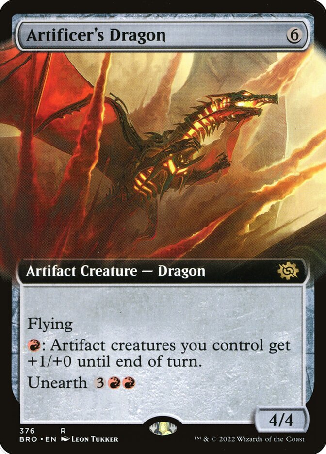 Magic the Gathering Card - Artificer's Dragon - MTG Circle