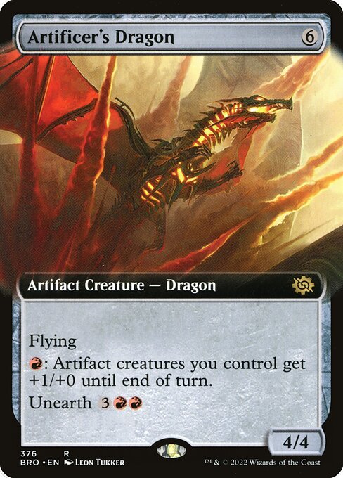 Magic the Gathering Card - Artificer's Dragon - MTG Circle